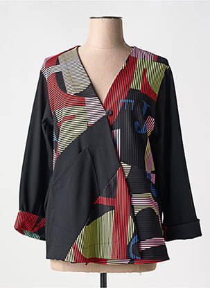 Veste casual noir FRANCK ANNA pour femme