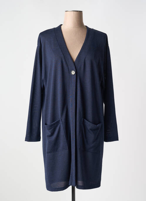 Gilet manches longues bleu CISO pour femme