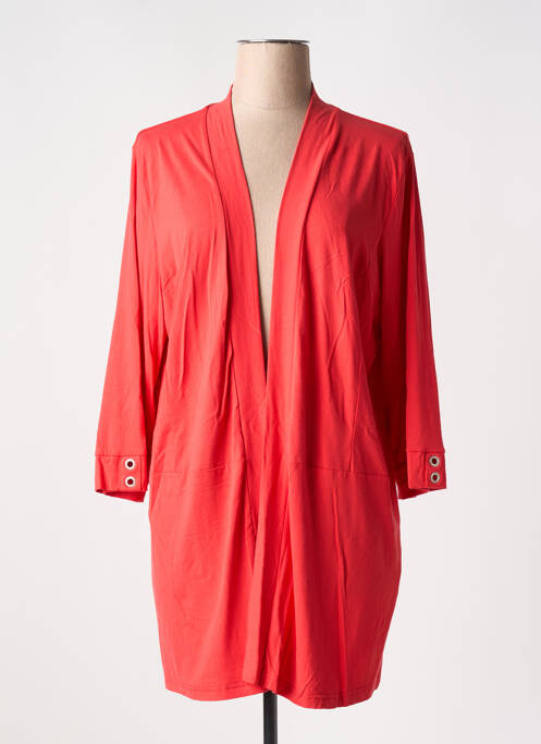 Gilet manches longues rouge CHALOU pour femme