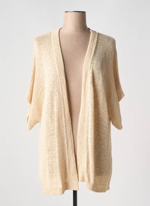 Gilet manches courtes beige CISO pour femme