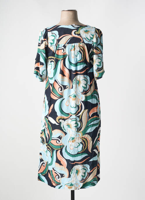 Robe mi-longue bleu CISO pour femme