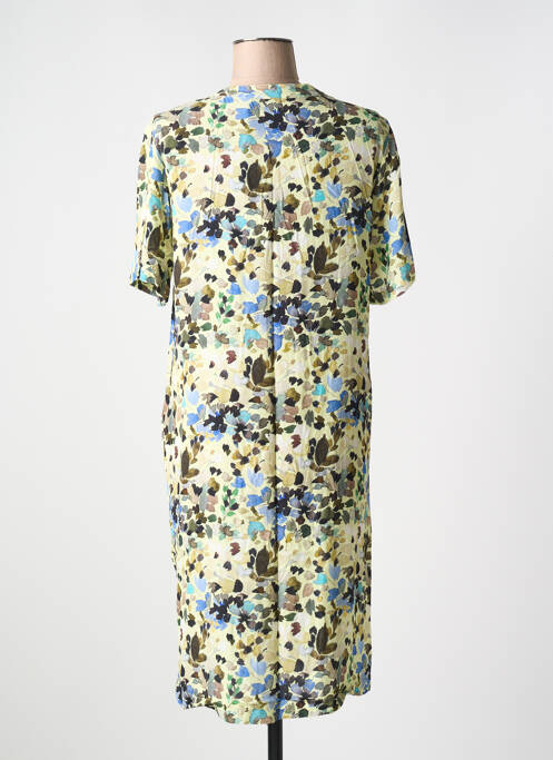 Robe mi-longue jaune SIGNATURE femme