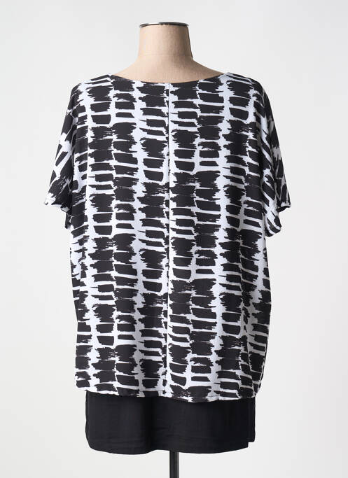 Tunique manches courtes noir SEE YOU pour femme