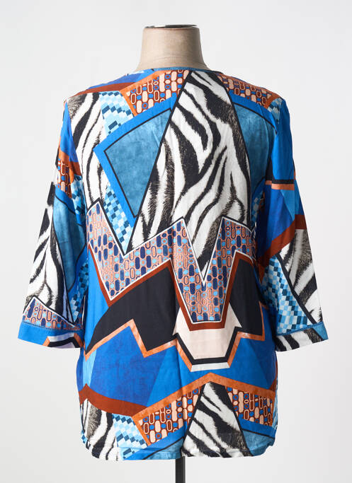 Tunique manches longues bleu CHALOU pour femme