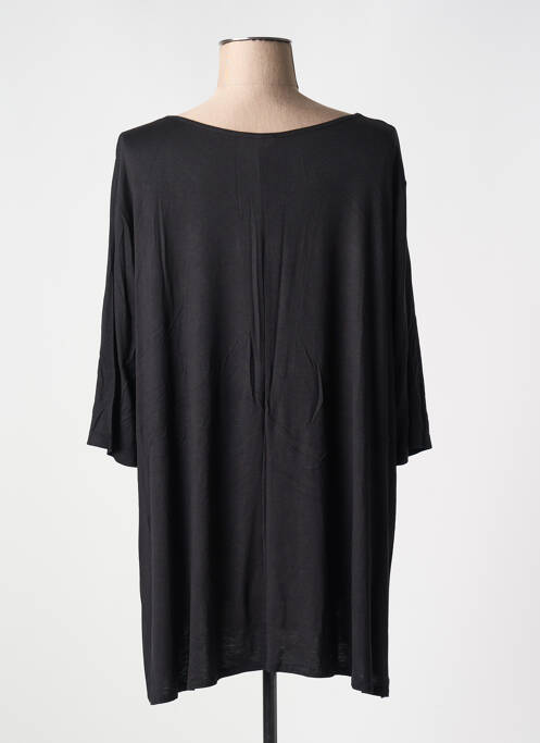 Tunique manches longues noir SOPHIA CURVY pour femme