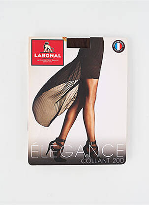 Collants légère et transparente marron LABONAL femme