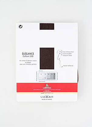 Collants légère et transparente marron LABONAL femme