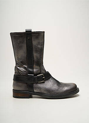 Bottines/boots matière lisse talon plat jusqu'à 3cm argent STONES AND BONES femme