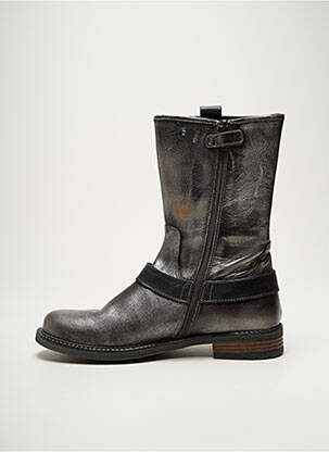 Bottines/boots matière lisse talon plat jusqu'à 3cm argent STONES AND BONES femme