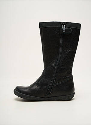 Bottes tissage satiné bout rond noir NATURINO fille