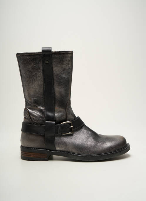 Bottines/boots matière lisse talon plat jusqu'à 3cm argent STONES AND BONES femme