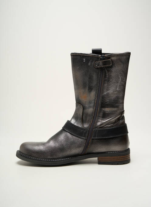 Bottines/boots matière lisse talon plat jusqu'à 3cm argent STONES AND BONES femme