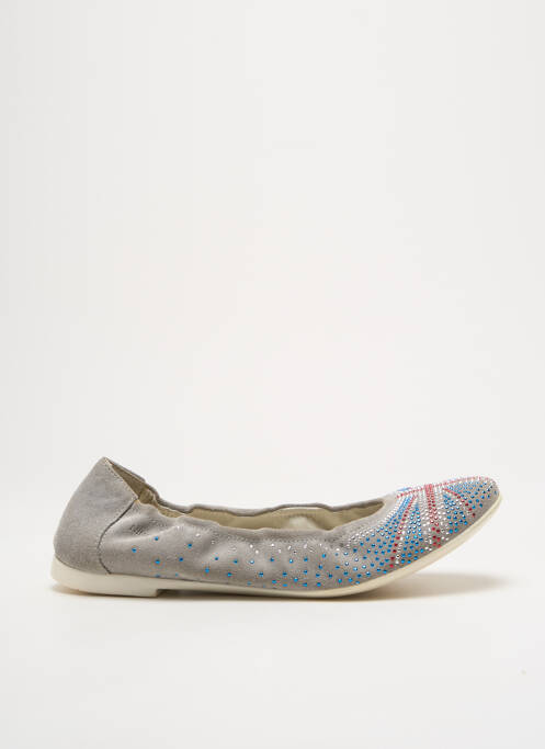Ballerines gris NINETTE EN FLEUR pour femme