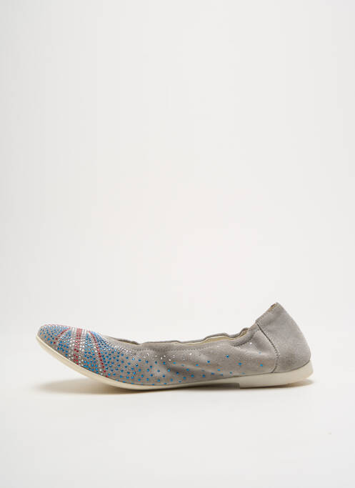 Ballerines gris NINETTE EN FLEUR pour femme
