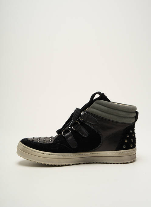 Baskets noir NINETTE EN FLEUR pour femme