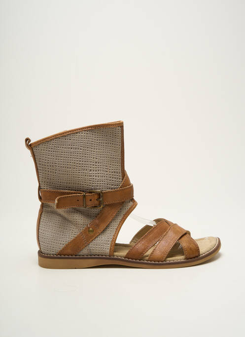 Sandales/Nu pieds marron NINETTE EN FLEUR pour femme