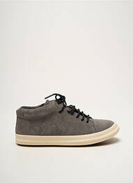 Baskets nubuck bout rond gris CAMPER garcon