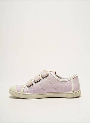 Baskets tissage satiné bout rond violet PATAUGAS fille