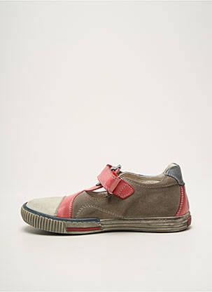 Sandales/nu pieds nubuck bout rond rouge BI KEY garçon