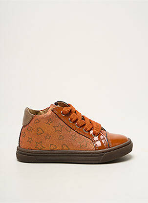 Bottillons semelle amovible bout rond orange STONES AND BONES fille