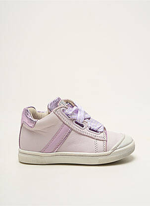 Baskets tissage vernis bout rond violet STONES AND BONES fille