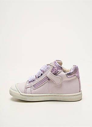 Baskets tissage vernis bout rond violet STONES AND BONES fille