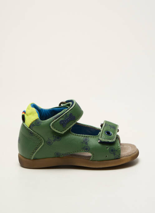 Sandales/nu pieds matière lisse bout ouvert vert STONES AND BONES garcon
