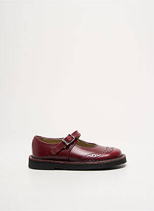 Ballerines matière lisse bout rond rouge START RITE SHOES fille