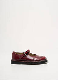Ballerines matière lisse bout rond rouge START RITE SHOES fille