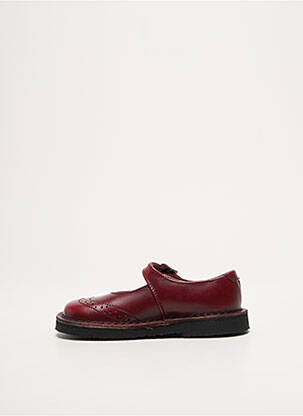 Ballerines matière lisse bout rond rouge START RITE SHOES fille