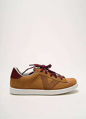 Baskets nubuck bout rond marron VICTORIA garçon