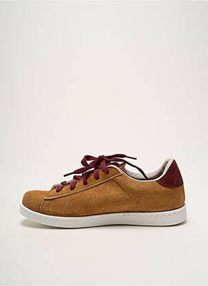 Baskets nubuck bout rond marron VICTORIA garçon