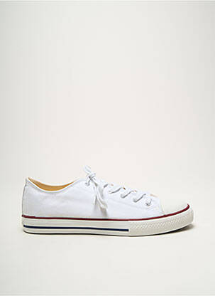 Baskets bout rond bout rond blanc VICTORIA homme