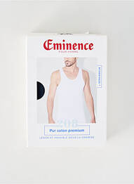 T-shirt coupe cintrée fines bretelles bleu EMINENCE homme