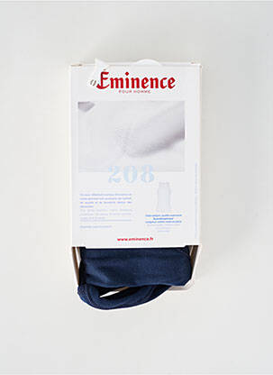 T-shirt coupe cintrée fines bretelles bleu EMINENCE homme