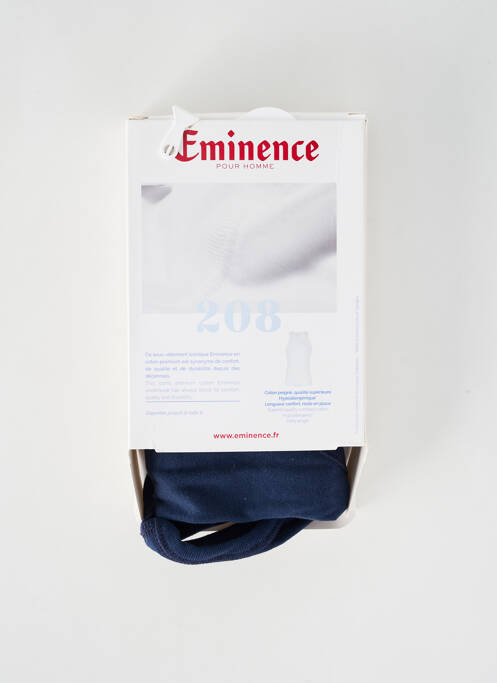 T-shirt coupe cintrée fines bretelles bleu EMINENCE homme