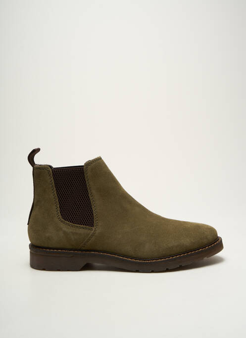 Bottines/Boots vert BUGATTI pour homme