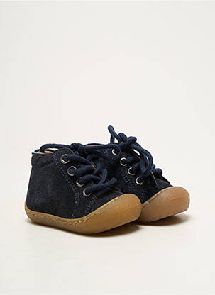 Bottillons nubuck bout rond bleu BELLAMY garçon