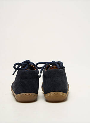 Bottillons nubuck bout rond bleu BELLAMY garçon