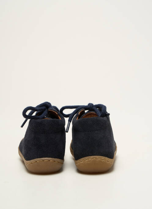 Bottillons nubuck bout rond bleu BELLAMY garcon