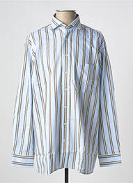 Chemise manches longues poches bleu SEIDEN STICKER homme