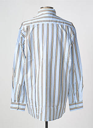 Chemise manches longues poches bleu SEIDEN STICKER homme