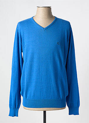 Pull col v manches longues bleu OLD TAYLOR homme