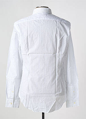 Chemise manches longues imprimé rayures blanc CALVIN KLEIN homme