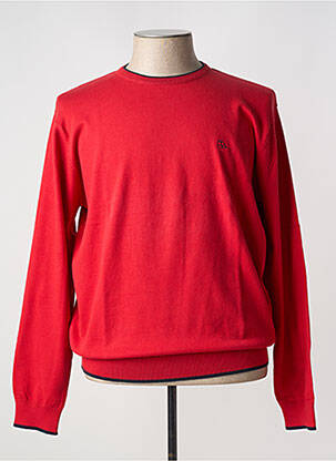 Pull col rond manches longues rouge OLD TAYLOR homme