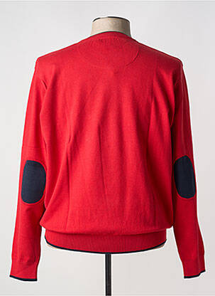 Pull col rond manches longues rouge OLD TAYLOR homme