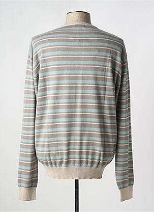Pull col v manches longues gris LUCKY'S 47 BY LUCCHINI homme