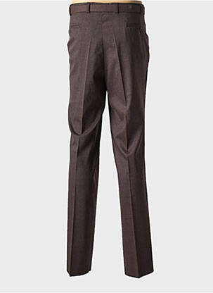 Pantalon droit tissage popeline taille normale marron MURK homme