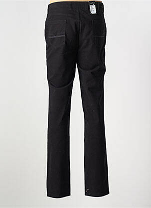 Pantalon droit stretch taille normale noir LUIGI MORINI homme