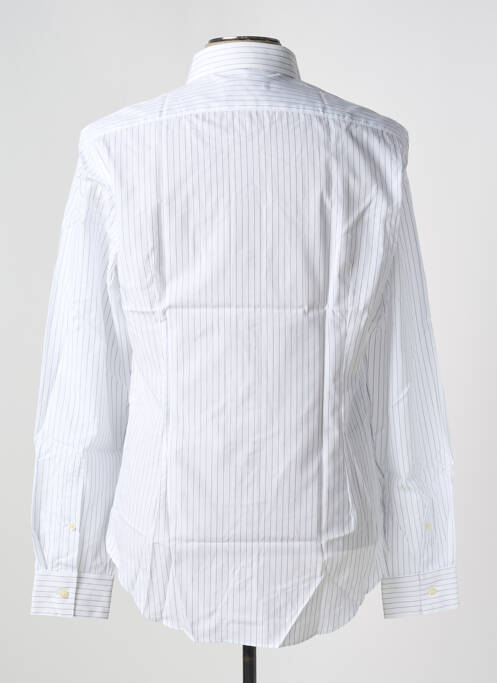 Chemise manches longues imprimé rayures blanc CALVIN KLEIN homme